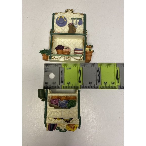 Avon Collectibles Victorian Memories Miniature Doll Furniture Wicker Garden 2pc - Picture 7 of 9